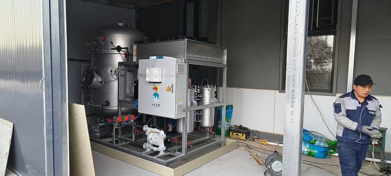 低溫蒸發(fā)工藝處理熒光檢測廢水項目現(xiàn)場