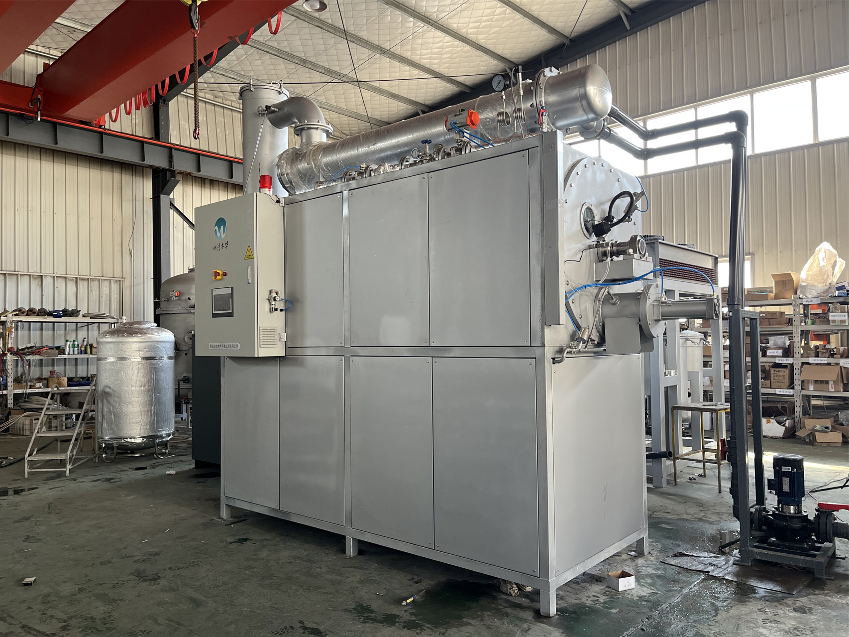 刮板結晶蒸發器實戰案例落地 青島水清木華破解多行業高難廢水處理難題